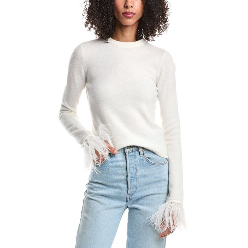 Marella Womens  Addio Wool-Blend Sweater, White